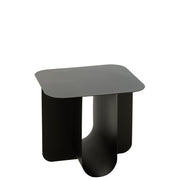 Bijzettafel Zwart Metaal Vierkant 40 cm 40x43.6x39 cm-Bijzettafels-J-Line