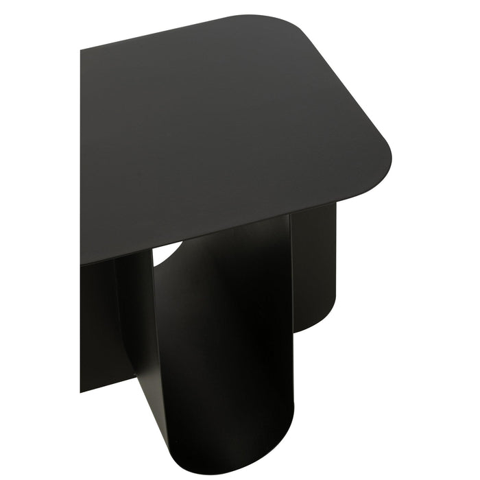 Bijzettafel Zwart Metaal Vierkant 40 cm-Bijzettafels-J-Line