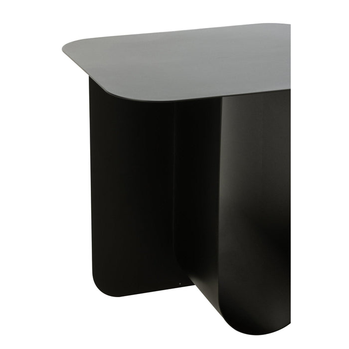 Bijzettafel Zwart Metaal Vierkant 40 cm-Bijzettafels-J-Line