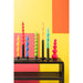 Bijzettafel Zwart Recycled hout 30x130 cm-Bijzettafels-J-Line