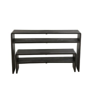 Bijzettafel Zwart Recycled hout 30x130 cm-Bijzettafels-J-Line