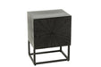 Bijzettafel Zwart Recycled hout 33 cm 33x43x56 cm-Opbergkasten-J-Line