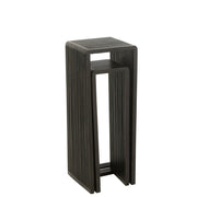Bijzettafel Zwart Recycled hout 34 cm 34x34x88 cm-Bijzettafels-J-Line