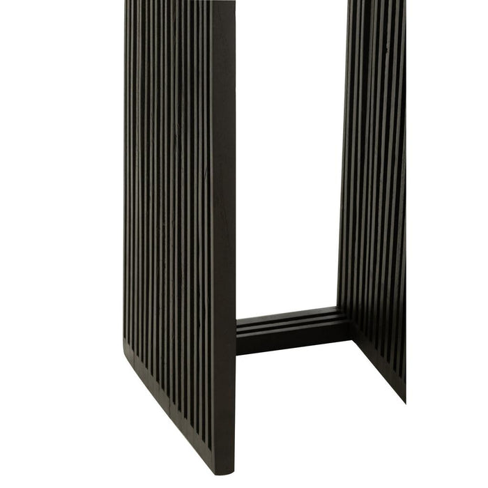 Bijzettafel Zwart Recycled hout 34 cm-Bijzettafels-J-Line