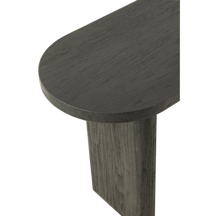 Bijzettafel Zwart Recycled hout 50x150 cm-Bijzettafels-J-Line