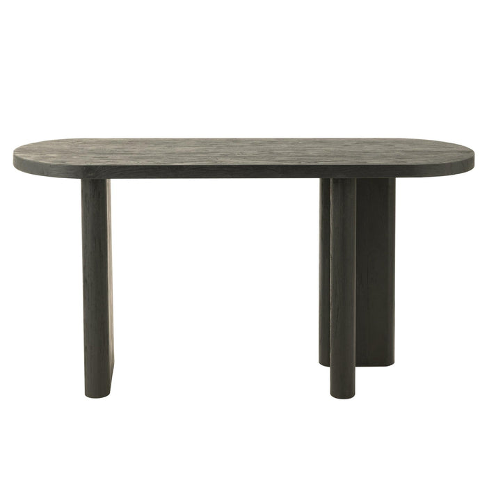 Bijzettafel Zwart Recycled hout 50x150 cm-Bijzettafels-J-Line