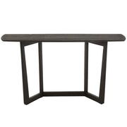 Bijzettafel Zwart Teakhout 40x140 cm-Bijzettafels-J-Line