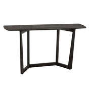 Bijzettafel Zwart Teakhout 40x140 cm-Bijzettafels-J-Line