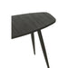 Bijzettafel Zwart ijzer Ovaal 40x120 cm-Bijzettafels-J-Line