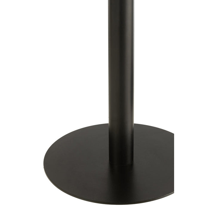 Bijzettafel Zwart ijzer Rond 50 cm 50x50x40 cm-Bijzettafels-J-Line