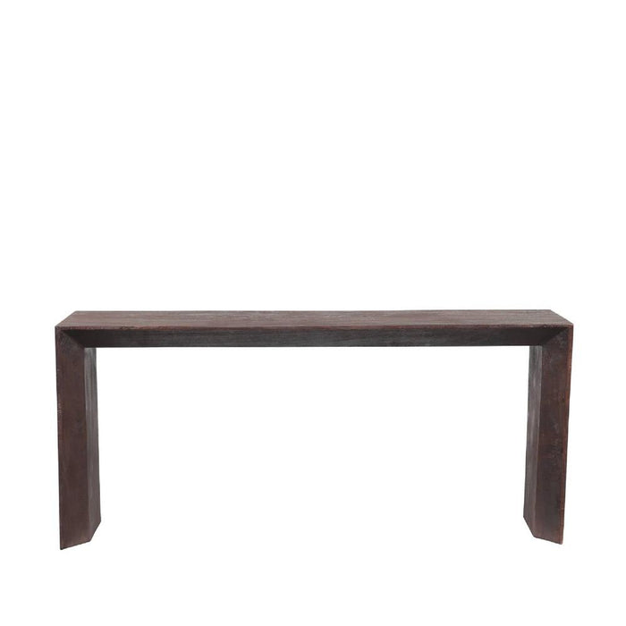 Bijzettafels Bijzettafel Kyro Bruin Mangohout Rechthoekig Sidetable-Bijzettafels-PTMD