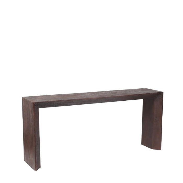 Bijzettafels Bijzettafel Kyro Bruin Mangohout Rechthoekig Sidetable-Bijzettafels-PTMD