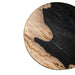 Bijzettafels Bijzettafel Mody Zwart Petrified Hout Sidetable On Rond-Bijzettafels-PTMD