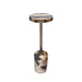 Bijzettafels Bijzettafel Mody Zwart Petrified Hout Sidetable On Rond-Bijzettafels-PTMD