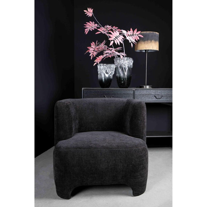 Bijzettafels Bijzettafel Ray Zwart Houten Sidetable Metaal Frame 2 Drawer-Bijzettafels-PTMD