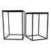 Bijzettafels Bijzettafel Volos Set 2 Side Tables Bruin Marmer-Bijzettafels-PTMD