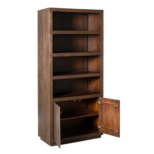 Boekenkast Brussel Bruin 90 cm 90x45x200 cm-Boekenkasten-Starfurn