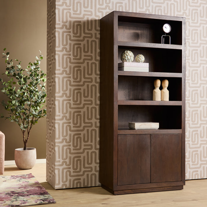 Boekenkast Brussel Bruin - 90 cm-Boekenkasten-Starfurn