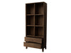 Boekenkast Cortez Mangohout Bruin 40x83x200 cm-Boekenkasten-Livingfurn