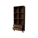 Boekenkast Cortez Mangohout Bruin 40x83x200 cm-Boekenkasten-Livingfurn