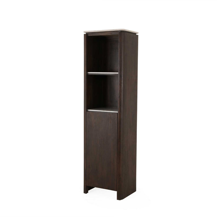 Boekenkast Dallas Bruin Mangohout 55 cm-Boekenkasten-Creating Home