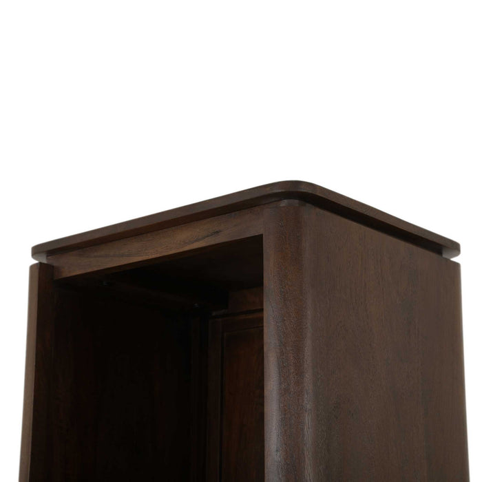 Boekenkast Dallas Bruin Mangohout 55 cm-Boekenkasten-Creating Home