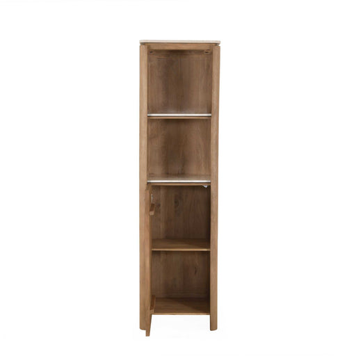 Boekenkast Dallas Naturel Mangohout 55 cm-Boekenkasten-Creating Home