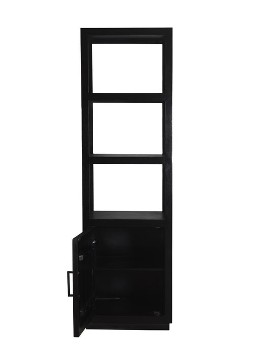 Boekenkast Jaxx Mangohout Zwart 60x45 cm-Boekenkasten-Livingfurn