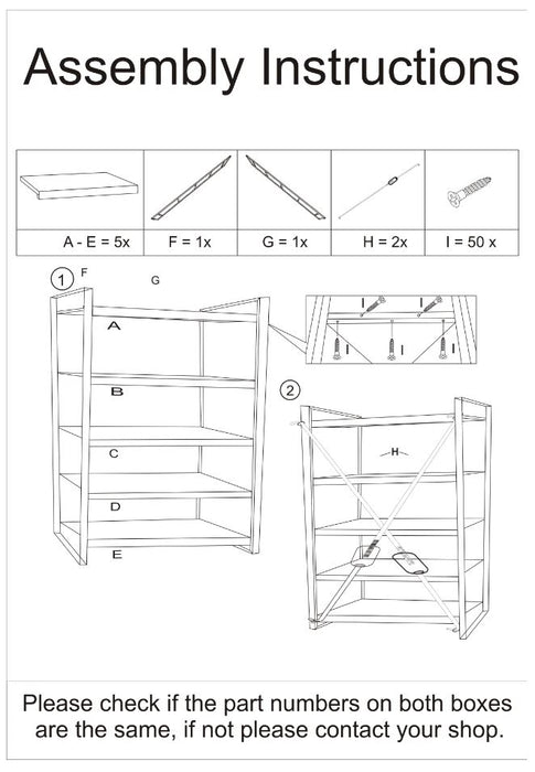 Boekenkast Nairobi Mangohout Naturel hout 55x40 cm-Boekenkasten-Livingfurn