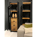 Boekenkast Nairobi Mangohout Naturel hout 55x40x200 cm 12413-Boekenkasten-Livingfurn