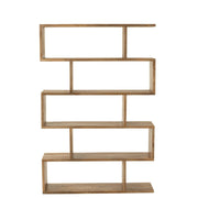 Boekenkast Naturel Mangohout hout 30x120 cm-Boekenkasten-J-Line
