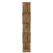 Boekenkast Naturel Mangohout hout 30x120 cm-Boekenkasten-J-Line