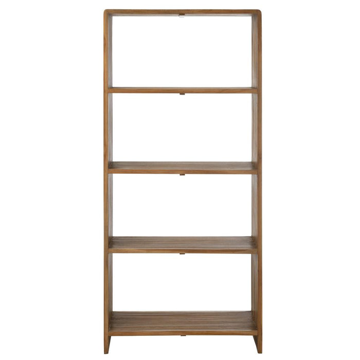 Boekenkast Naturel Recycled hout 35x88 cm-Boekenkasten-J-Line