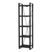Boekenkast Norris Mangohout Zwart 55x40x200 cm 12440-Boekenkasten-Livingfurn