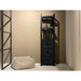 Boekenkast Norris Mangohout Zwart 55x40x200 cm-Boekenkasten-Livingfurn