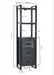 Boekenkast Norris Mangohout Zwart 55x40x200 cm-Boekenkasten-Livingfurn