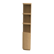 Boekenkast Novero Eikenhout fineer Naturel hout 145x40x220 cm-Boekenkasten-Livingfurn