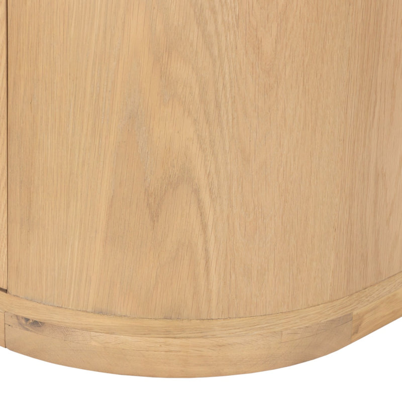 Boekenkast Novero Eikenhout fineer Naturel hout 145x40x220 cm-Boekenkasten-Livingfurn