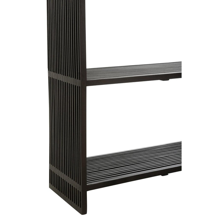 Boekenkast Zwart Recycled hout 35x88 cm-Boekenkasten-J-Line