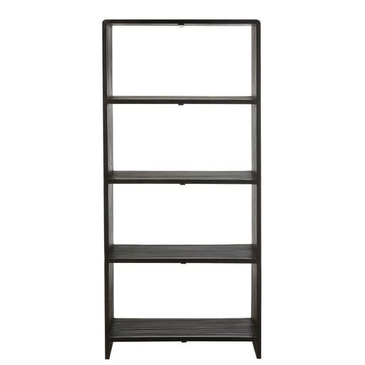 Boekenkast Zwart Recycled hout 35x88 cm-Boekenkasten-J-Line