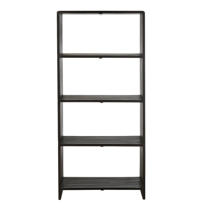 Boekenkast Zwart Recycled hout 35x88 cm-Boekenkasten-J-Line