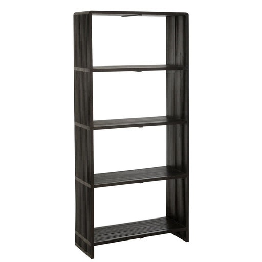 Boekenkast Zwart Recycled hout 35x88 cm-Boekenkasten-J-Line