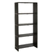 Boekenkast Zwart Recycled hout 35x88 cm-Boekenkasten-J-Line