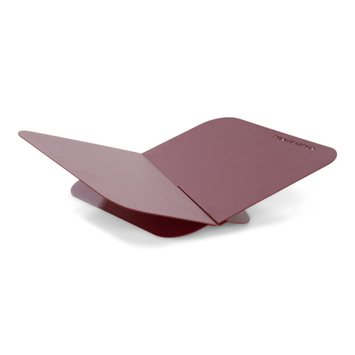 Boekenstandaard ATALANTA Staal Burgundy 36.6x24x10.5cm-Wanddecoratie-Spinder