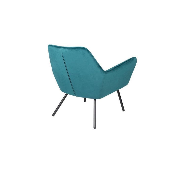 Bon Fauteuil Velvet Blauw-Fauteuils-Creating Home