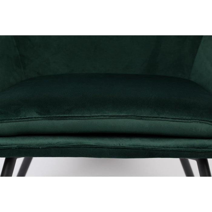 Bon Fauteuil Velvet Groen-Fauteuils-Creating Home