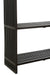 Bookcase 4 Shelves Recycle Teak Black-J-Line