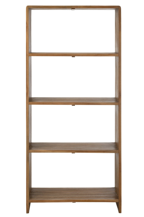 Bookcase 4 Shelves Recycle Teak Natural-Boekenkasten-J-Line