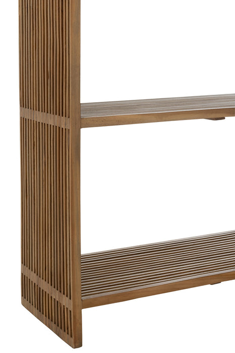 Bookcase 4 Shelves Recycle Teak Natural-Boekenkasten-J-Line