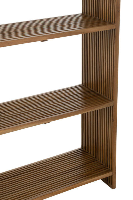 Bookcase 4 Shelves Recycle Teak Natural-Boekenkasten-J-Line